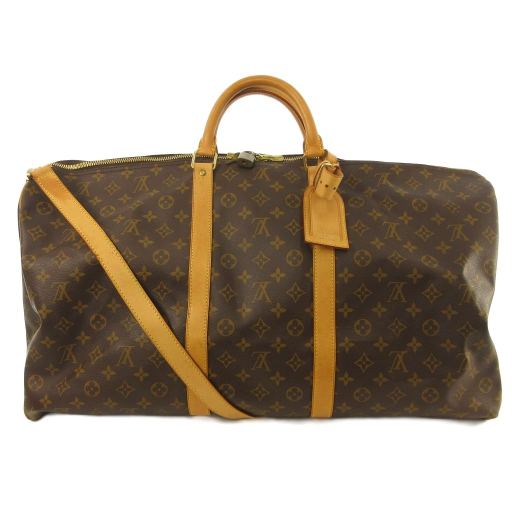 ルイヴィトン LOUIS VUITTON キーポル バンドリエール 60 モノグラム ボストンバッグ ショルダー M41422 ブラウン 