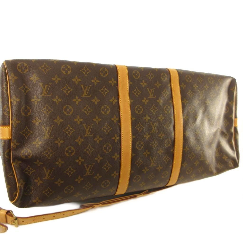 ルイヴィトン LOUIS VUITTON キーポル バンドリエール 60 モノグラム ボストンバッグ ショルダー M41422 ブラウン 