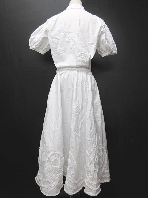 カネコイサオ KANEKO ISAO ワンピース ロング 半袖 ピンタック フリル  