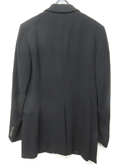 【Ran様】極美品 ISAIA ウール テーラードジャケット 46 ラペルピン付 イザイア ISAIA テーラードジャケット ブレザー ウール 黒 38