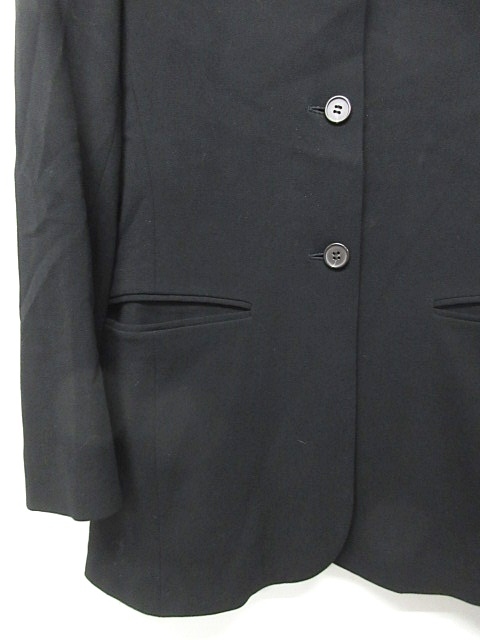イザイア ISAIA テーラードジャケット ブレザー ウール 黒 38