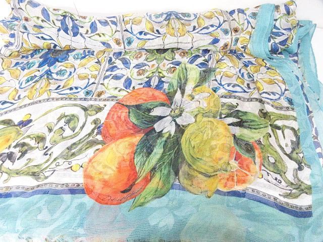 ドルチェ&ガッバーナ ドルガバ DOLCE&GABBANA 大判 ストール スカーフ  