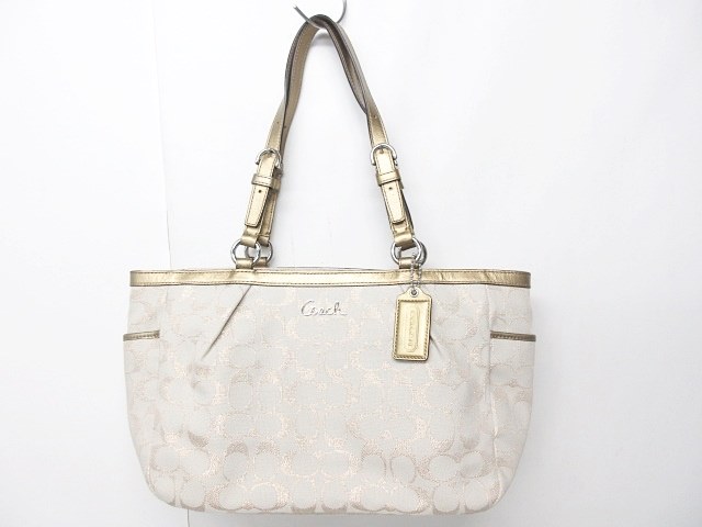 コーチ COACH トートバッグ シグネチャー キャンバス ロゴプレート 