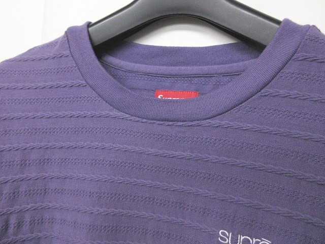 シュプリーム SUPREME 18AW Rope Stripe L/S Top ロープストライプ 