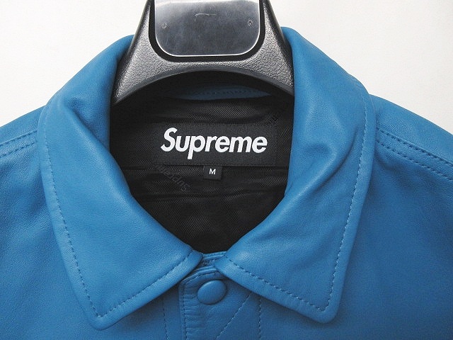 シュプリーム SUPREME 18FW leather trucker jacket トラッカー 