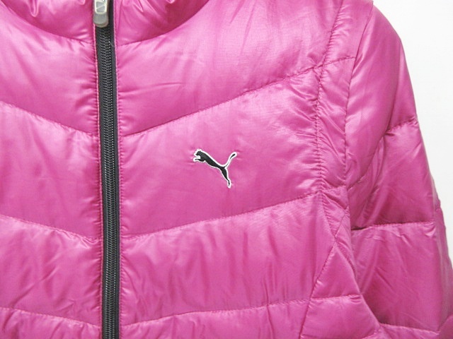 プーマ PUMA ゴルフ ダウンジャケット ダウンベスト ジャンパー ピンク