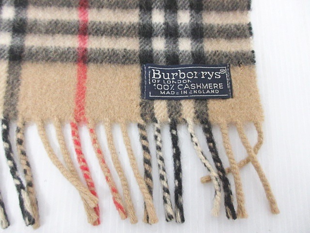 バーバリーズ Burberrys カシミヤ マフラー ノバチェック ベージュ