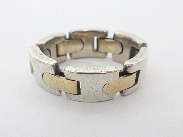 ティファニー TIFFANY & CO. リング コンビ チェーン 925 750 K18  