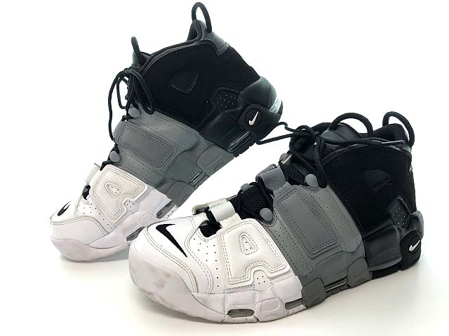 ナイキ Nike Air More Uptempo 96 002 トリコロール エア モア アップテンポ モアテン スニーカー Us12 30cm 白 ホワイト グレー 黒 ブラック 0215 メンズ 023 ベクトルパーク