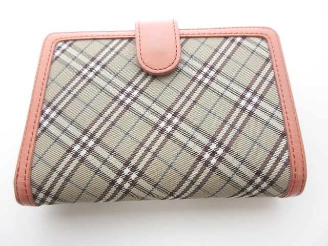 バーバリーブルーレーベル BURBERRY BLUE LABEL 二つ折り財布 ノバ 