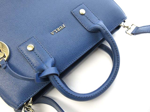 美品】フルラ リンダ 2way ハンド ショルダーバッグ レザー 斜め掛け