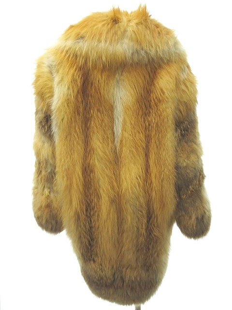 フェンディ FENDI 毛皮 ファー コート ジャケット フォックス ベージュ