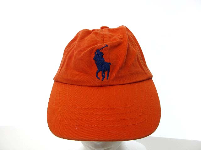 ポロ バイ ラルフローレン Polo By Ralph Lauren キッズ ジュニア 帽子 キャップ Cap コットン ツイル オレンジ 刺繍入り One Size 52cm 2t 4t 0306 メンズ レディース 023 901903050023 ベクトルパーク