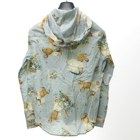 カールヘルム Karl Helmut シャツ フーディー ウサギ ラビット アニマル 花柄 長袖 メルローズ 水 S Nst 0718 メンズ レディース 023 ベクトルパーク