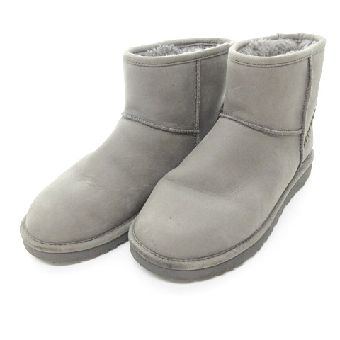アグ オーストラリア Ugg Australia クラシック ミニ ムートンブーツ ショート 裏地 ボア グレー 25 0515 メンズ 023 ベクトルパーク