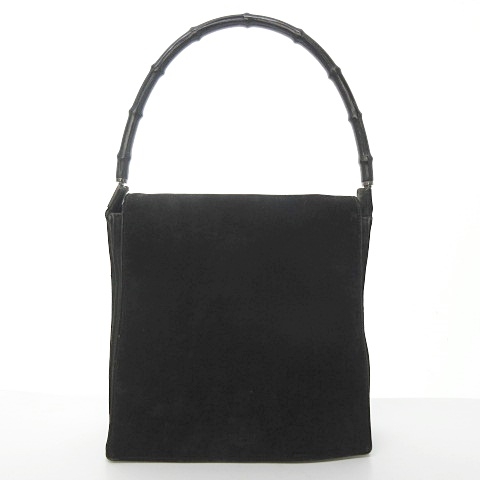 グッチ GUCCI バンブー ショルダーバッグ ハンドバッグ スウェード 