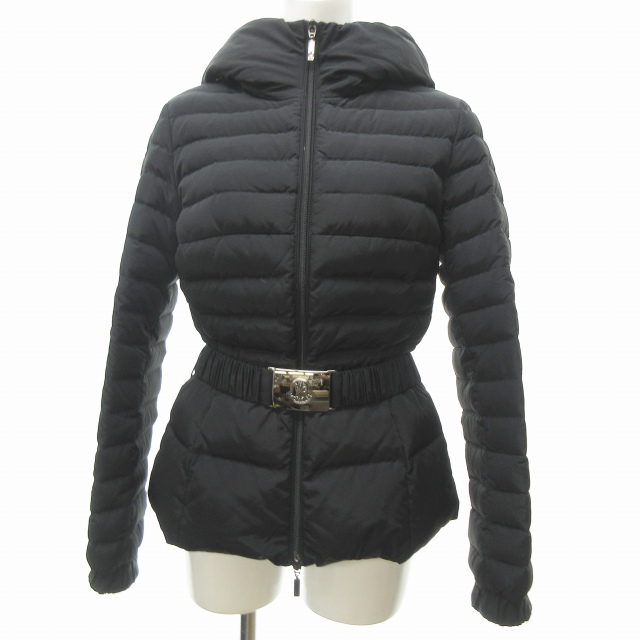 モンクレール Moncler パクレット Paquerette ダウンジャケット ダウンコート ベルト付 黒 0 0604 レディース 023 ベクトルパーク