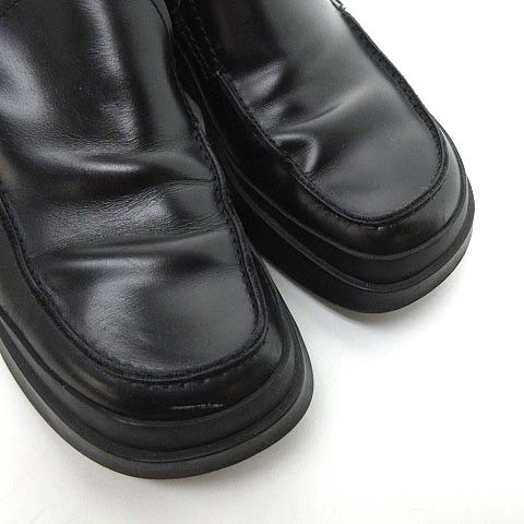 プラダ PRADA レザー ローファー スリッポン シューズ 厚底 イルガ社製 