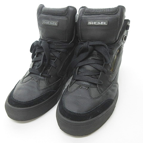 ディーゼル Diesel Claw King ハイカット スニーカー ドクロ スカル レザー ブラック 黒 6 27 0607 メンズ 023 ベクトルパーク