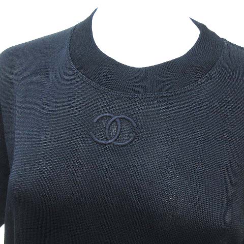 シャネル CHANEL ヴィンテージ 93P ココマーク レーヨン サマー ニット 
