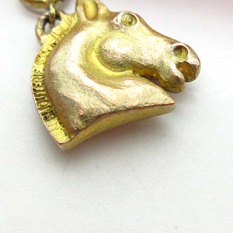 エルメス HERMES ヴィンテージ シュバル ホースヘッド ペンダント  