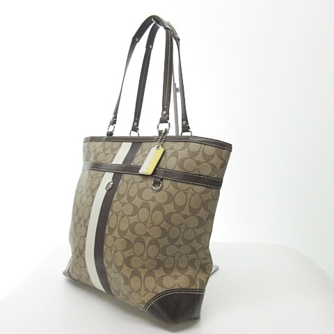 コーチ COACH シグネチャーストライプ トートバッグ ショルダーバッグ 