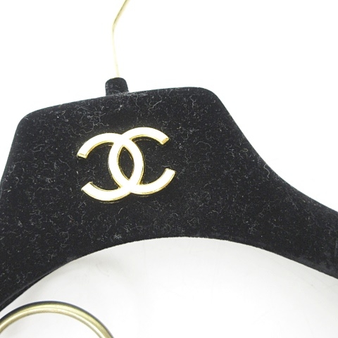 シャネル 販売 CHANEL ハンガー 2本セット ココマーク 黒 シャネル