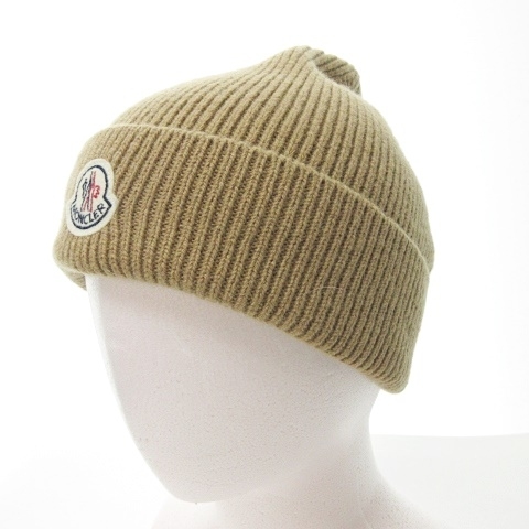 モンクレール Moncler ニットキャップ ニット帽 ビーニ アルパカ混 ウール混 ベージュ 0904 メンズ レディース 023 ベクトルパーク