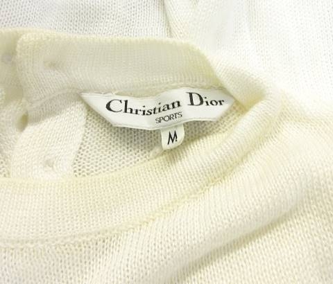 クリスチャンディオール Christian Dior ノースリーブ ニット セーター 