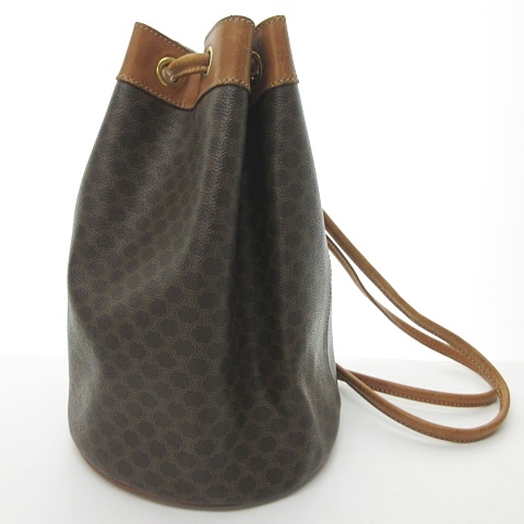 セリーヌ CELINE マカダム柄 巾着 リュックサック デイパック ワン 