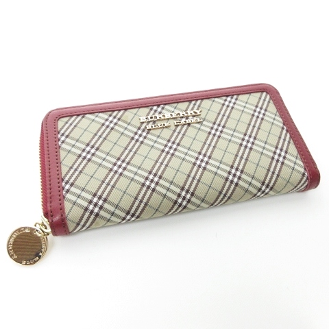 バーバリーブルーレーベル BURBERRY BLUE LABEL ノバチェック 長財布 