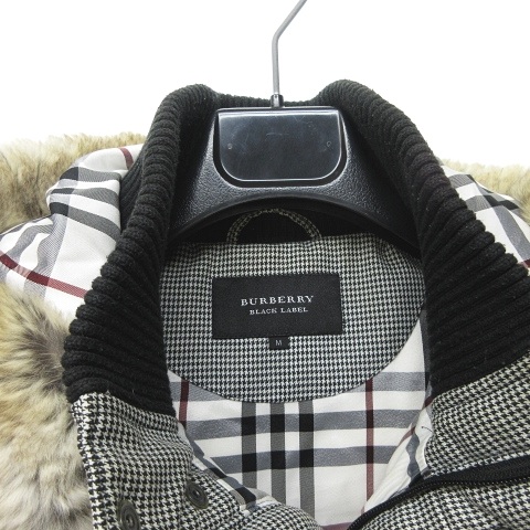 バーバリーブラックレーベル BURBERRY BLACK LABEL ダウンベスト 