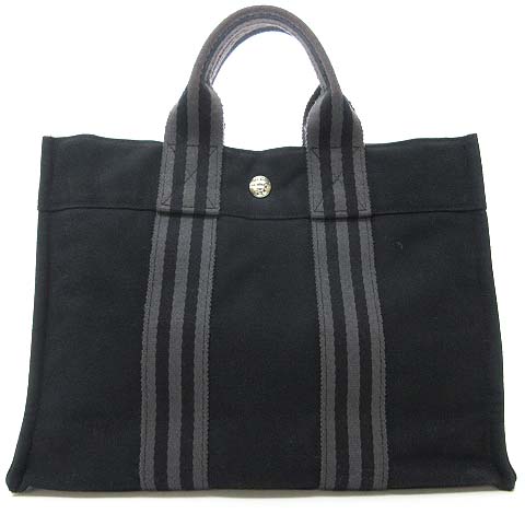 エルメス HERMES フールトゥPM ミニ トート ハンドバッグ キャンバス 