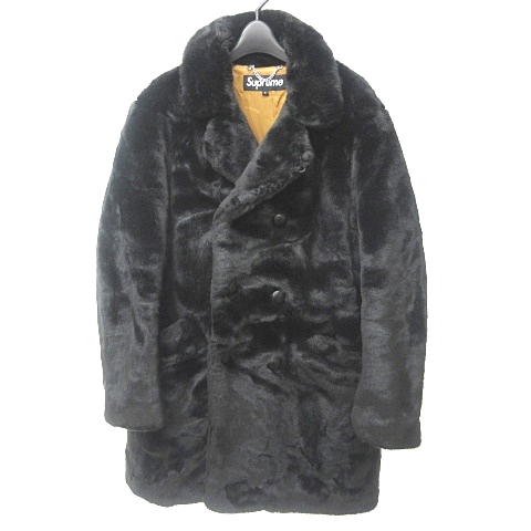 シュプリーム SUPREME 美品 16AW Faux Fur Double Breasted Coat  