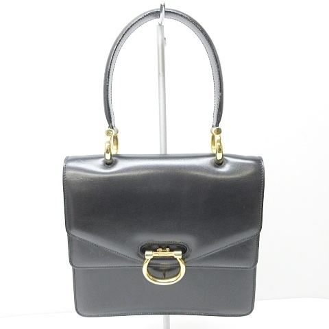 セリーヌ CELINE ダブルフラップ ハンドバッグ ガンチーニ ゴールド 