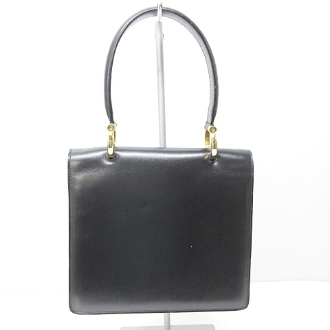セリーヌ CELINE ダブルフラップ ハンドバッグ ガンチーニ ゴールド 