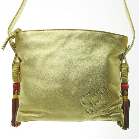 ロエベ LOEWE ショルダーバッグ ポシェット タッセル ラムスキン 