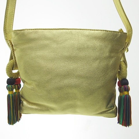 ロエベ LOEWE ショルダーバッグ ポシェット タッセル ラムスキン  