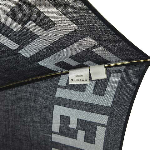 フェンディ FENDI ズッカ柄 紫外線カット加工 折りたたみ傘 日傘 手開