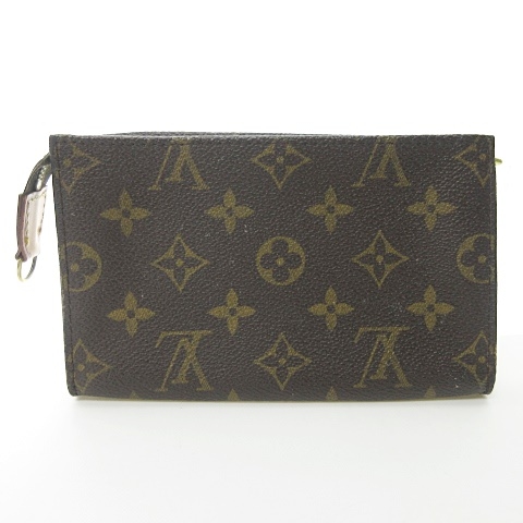 ルイヴィトン LOUIS VUITTON モノグラム バケット 付属 ポーチ 単品 茶 