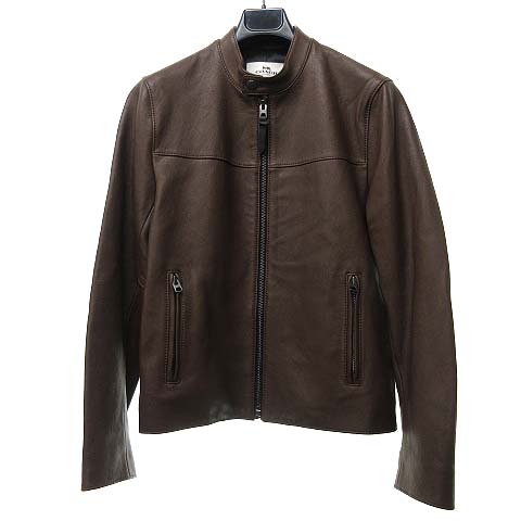 未使用品 コーチ COACH 国内正規 F87432 LEATHER RACER JACKET 