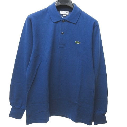 未使用品 ラコステ LACOSTE L1313AL リブ カラー ポロシャツ 長袖 