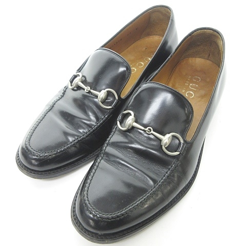 グッチ GUCCI ビット ローファー ビジネスシューズ 革靴 Uチップ 