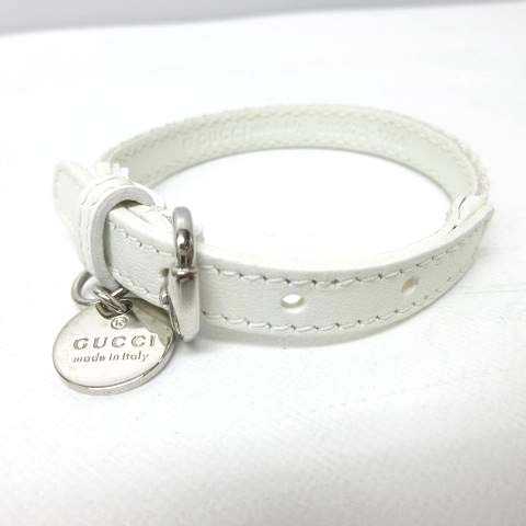 未使用品 グッチ GUCCI チャリティーブレスレット レザー ベルト 