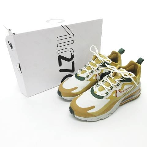 未使用品 ナイキ NIKE NIKE AIR MAX 270 REACT CLUB GOLD/LIGHT 未使用品 ナイキ NIKE NIKE AIR MAX 270 REACT CLUB GOLD/LIGHT