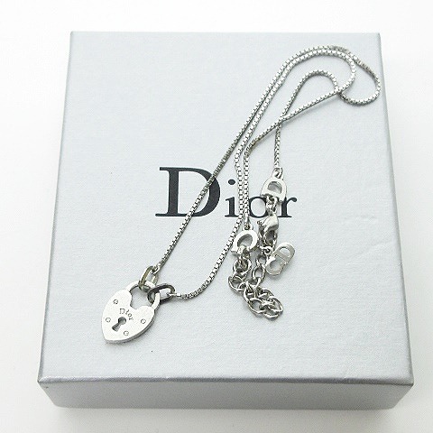 クリスチャンディオール Christian Dior カデナ ネックレス ハート 鍵 