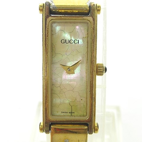 グッチ GUCCI 1500 腕時計 リストウォッチ シェル文字盤 クオーツ 