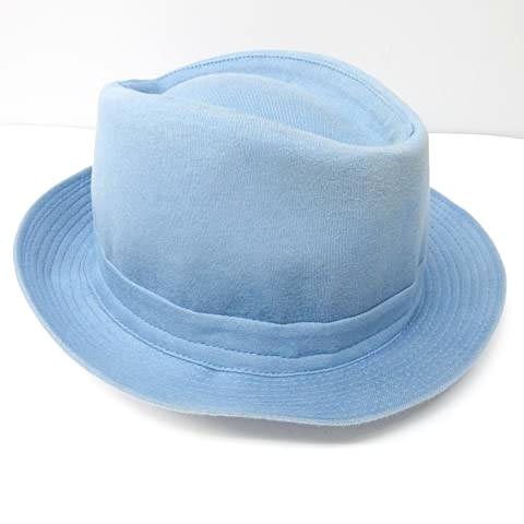 ディオールオム Dior Homme 10ss ソフトハット 中折れ帽子 コットン クリスヴァンアッシュ期 水色 ブルー 系 57 7 1 8 0701 メンズ 023 ベクトルパーク