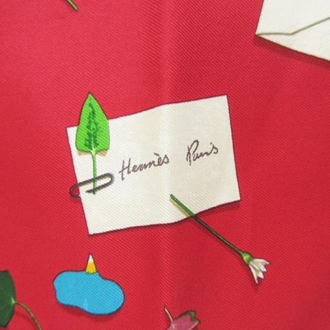 エルメス HERMES プチ カレ シルク スカーフ 花の手紙 Des