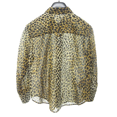 ドルガバ DOLCE&GABBANA シルク100% レオパードタンクトップ